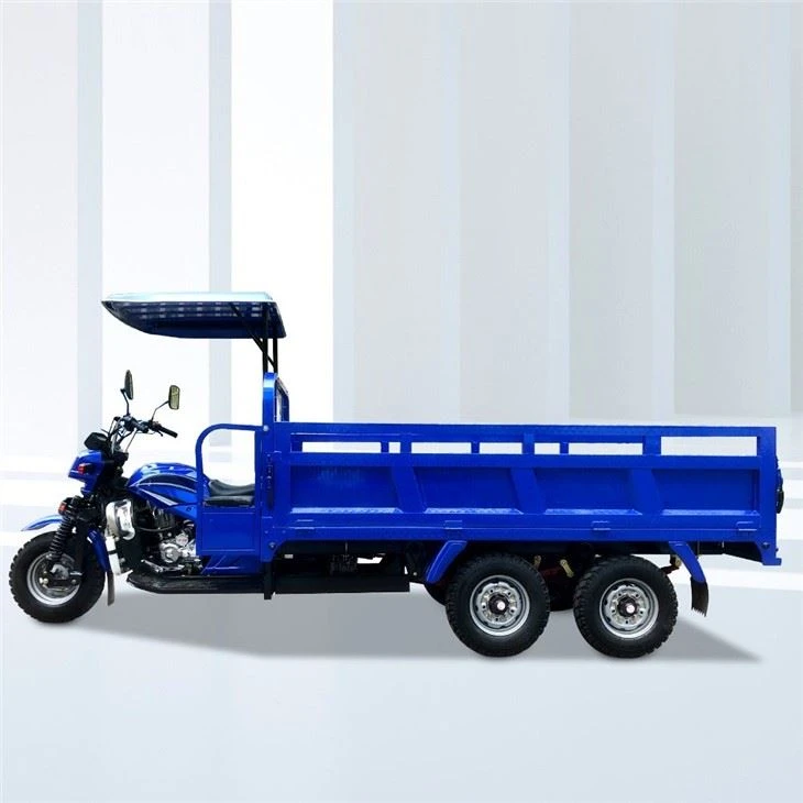 9 wheels double rear axle tricycle gasoline